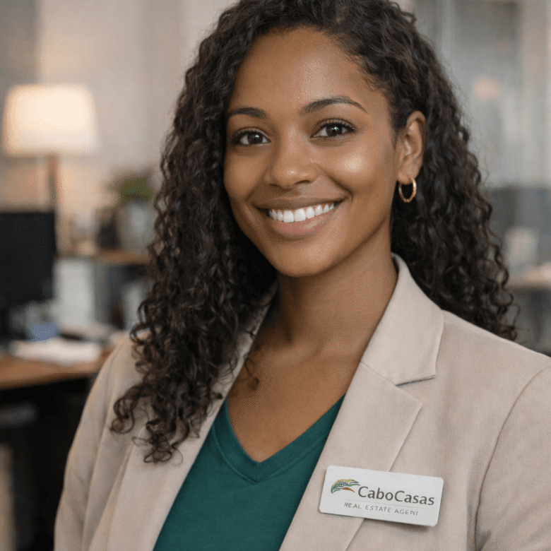 Real estate agent Ana Silva at CaboCasas office on Sal Island, Cape Verde