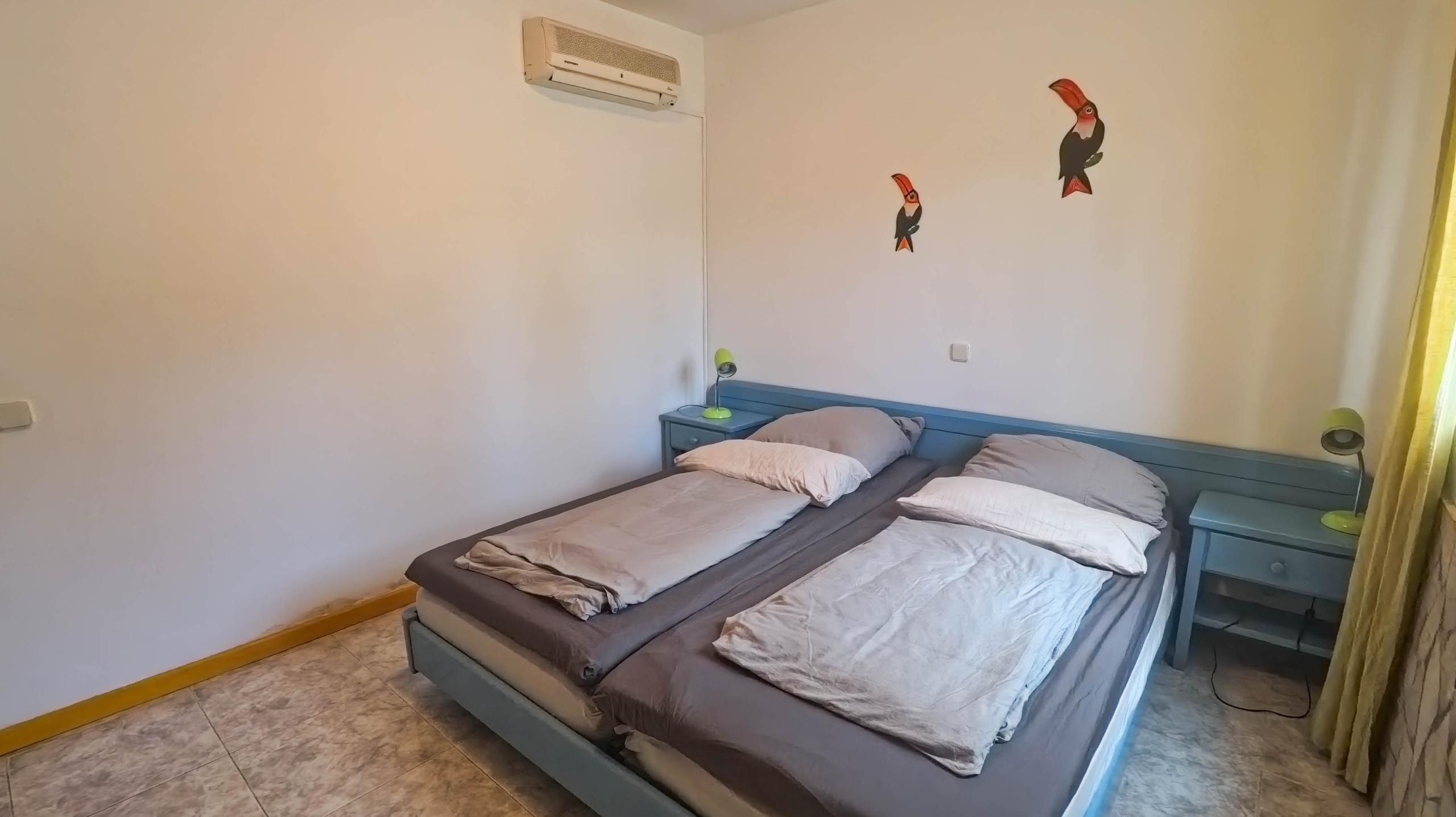 Bedroom with twin beds apartment Murdeira Sal Island Cape Verde