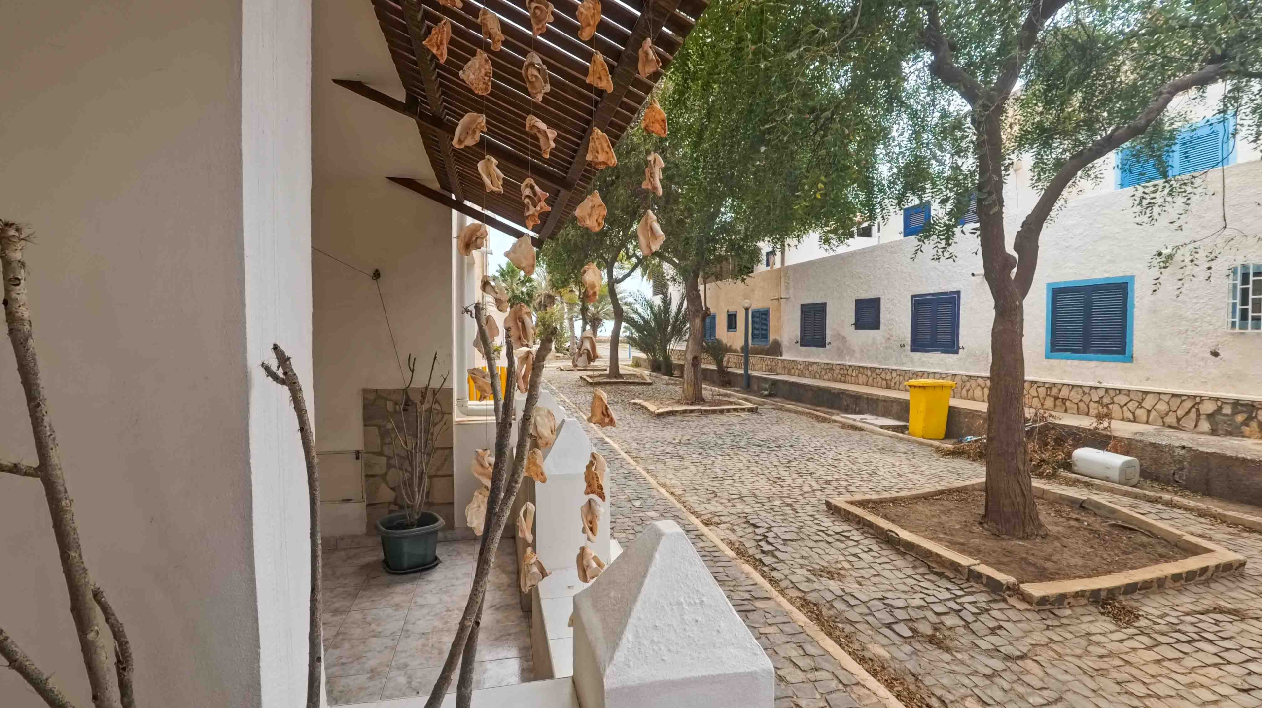 Private entrance terrace of apartment in Murdeira Sal Island Cape Verde