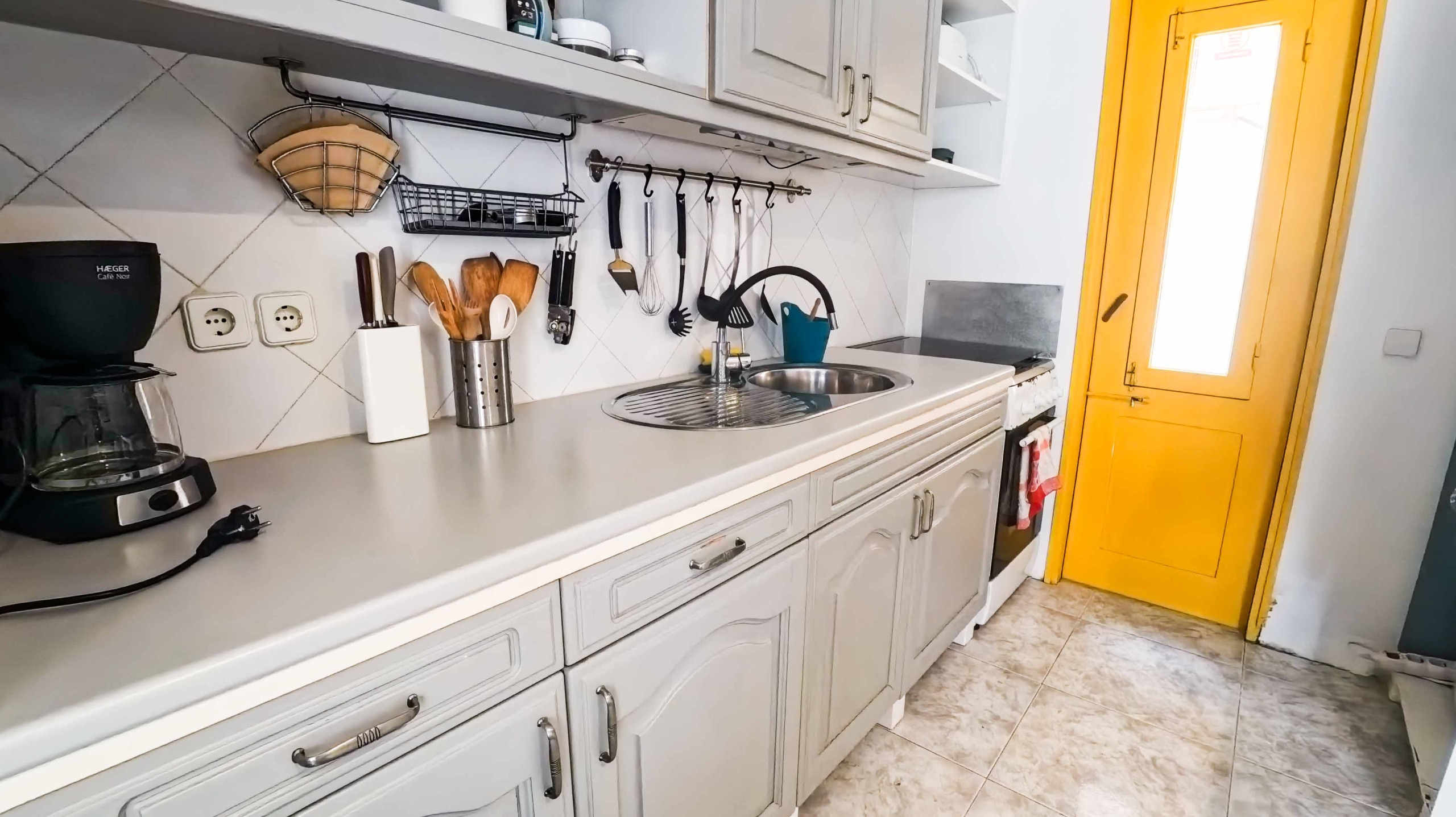 Kitchen interior of apartment in Murdeira Sal Island Cape Verde
