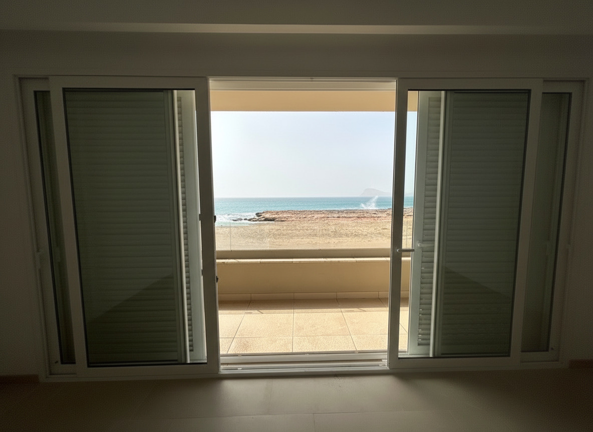 Panoramic sea view from balcony apartment Murdeira Sal Island Cape Verde