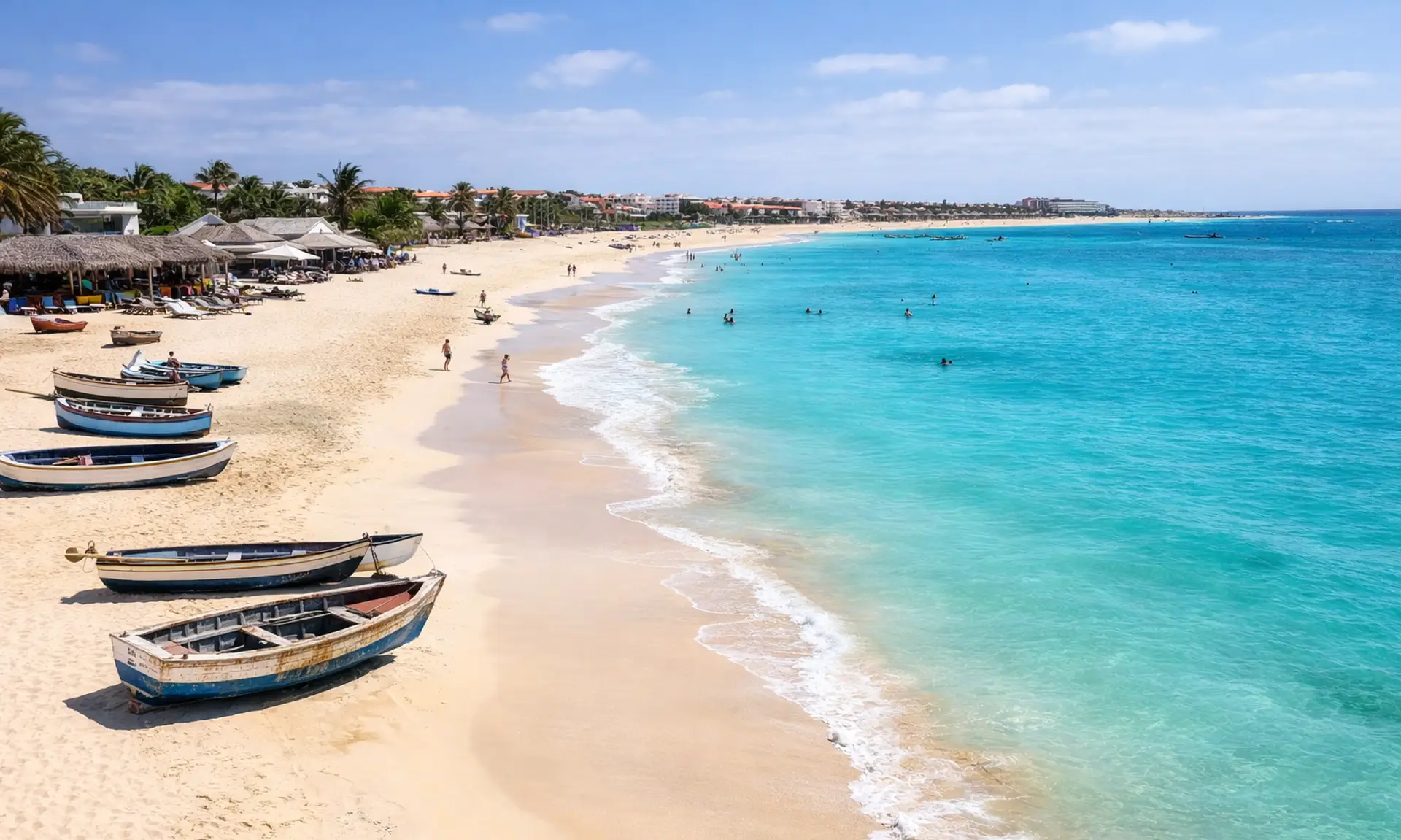 Santa Maria beach Cape Verde one of the best in Africa